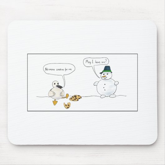 Zu viele Kekse Mousepad (Vorne)