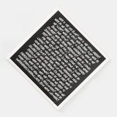 Zu viele lustige Warum Fragen zur KI Serviette (Ecke)