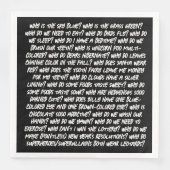 Zu viele lustige Warum Fragen zur KI Serviette (Vorderseite)