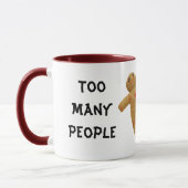 zu viele Menschen Tasse (Links)