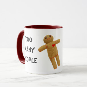 zu viele Menschen Tasse