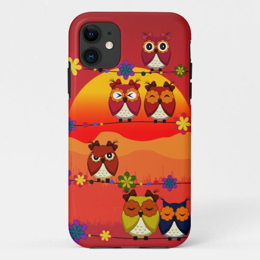 Zu viele niedlichen Eulen Case-Mate iPhone Hülle (Rückseite)