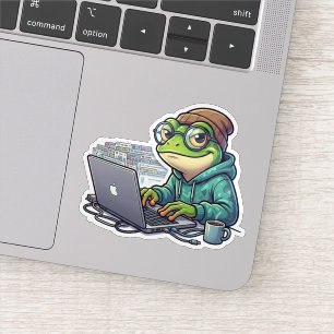 Zu viele Tabs Frosch Aufkleber