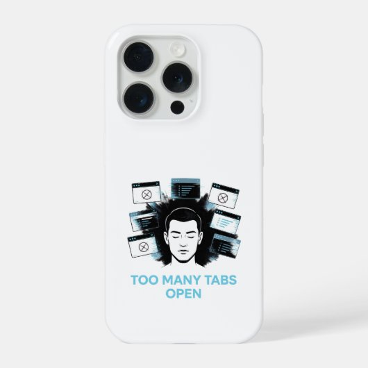 Zu viele Tabs geöffnet iPhone Hülle (Rückseite)