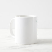 Zu viele Vorsprungs-Tasse Kaffeetasse (Vorderseite Links)