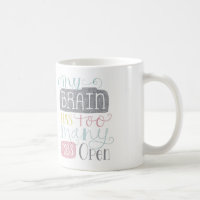 Zu viele Vorsprungs-Tasse