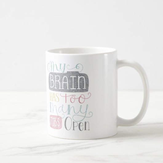 Zu viele Vorsprungs-Tasse Kaffeetasse (Rechts)