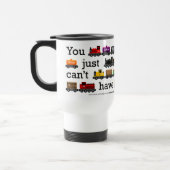 Zu viele Zug-Reise-Tasse Reisebecher (Links)