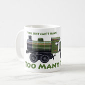 Zu viele Züge! Antike Kaffeetasse (Vorderseite Links)