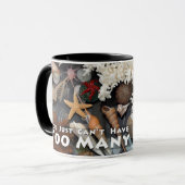 Zu vieler Muschel-Wecker Tasse (Vorderseite Links)