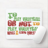 Zu Volleyball spielen Mousepad (Mit Mouse)