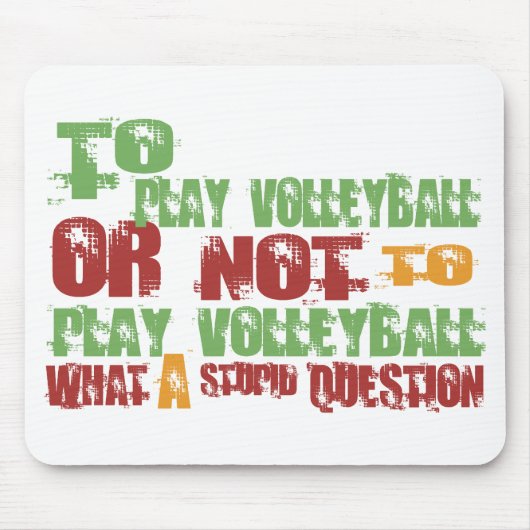 Zu Volleyball spielen Mousepad (Vorne)