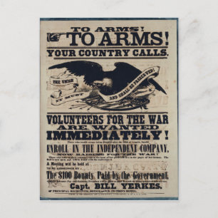 Zu Waffen! Postkarte