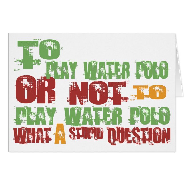 Zu Wasserball spielen (Vorderseite (Horizontal))