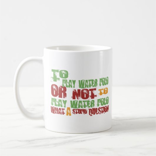 Zu Wasserball spielen Kaffeetasse (Links)