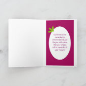 Zu Weihnachten an jemanden (Innenseite)