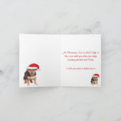 Zu Weihnachten - Deutsche Schäferwelpe (Innenseite)