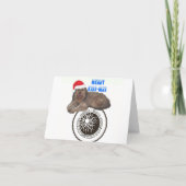 Zu Weihnachten - Miniatur Schnauzer (Rückseite)