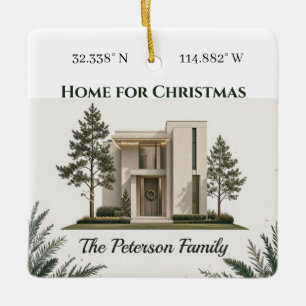 Zu Weihnachten Zuhause Erinnerungsstück Moderne Sc Keramikornament