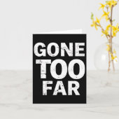 Zu weit weg Foxtrot Delta Tango Resist Karte (Gelbe Blume)