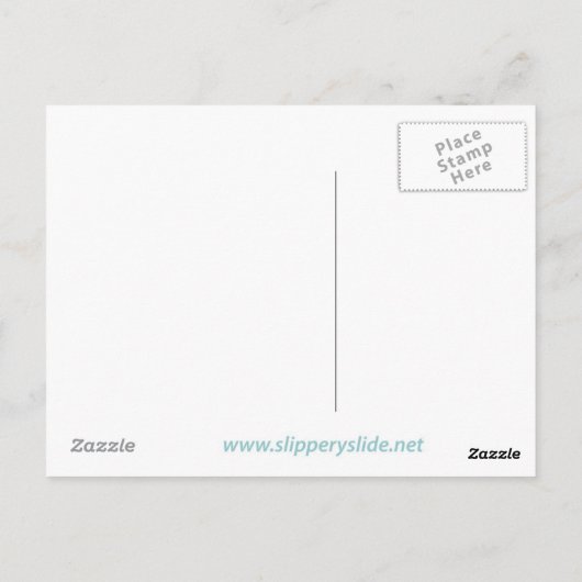 Zu weit weg postkarte (Rückseite)