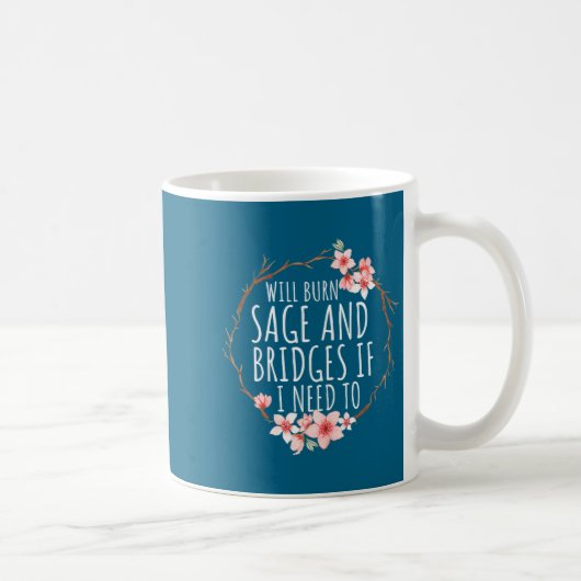 Zu Will wird Salbei-Brücken verbrennen, wenn Kaffeetasse (Rechts)
