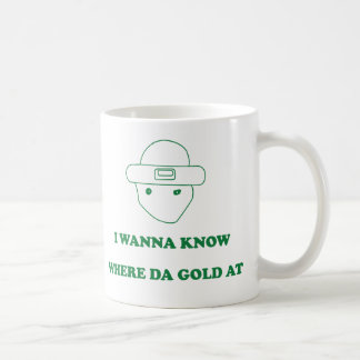 Zu wissen ich will, um wo DA-Gold an Kaffeetasse