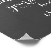 Zu wissen, wann man weggeht, ist Weisheit Poster (Ecke)