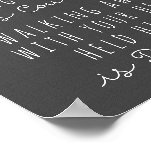 Zu wissen, wann man weggeht, ist Weisheit Poster (Ecke)