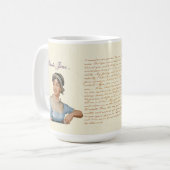 Zu Zitat-Tee-Kaffee-Tasse Janes Austen zitieren Kaffeetasse (Vorderseite Links)