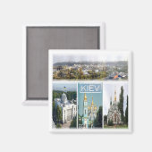 zUA006 KIEV, Ukraine, Europa, Kühlschrank Magnet (Vorderseite/Rückseite)