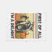 Zuallererst bin ich ein Vintager Herbsthalbmesser  Fleecedecke (Vorderseite (Horizontal))