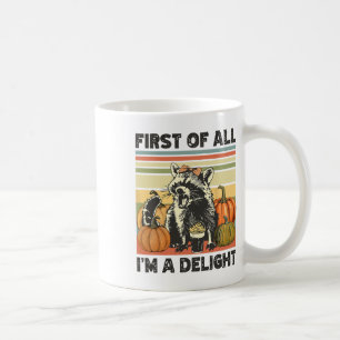 Zuallererst bin ich ein Vintager Herbsthalbmesser  Kaffeetasse