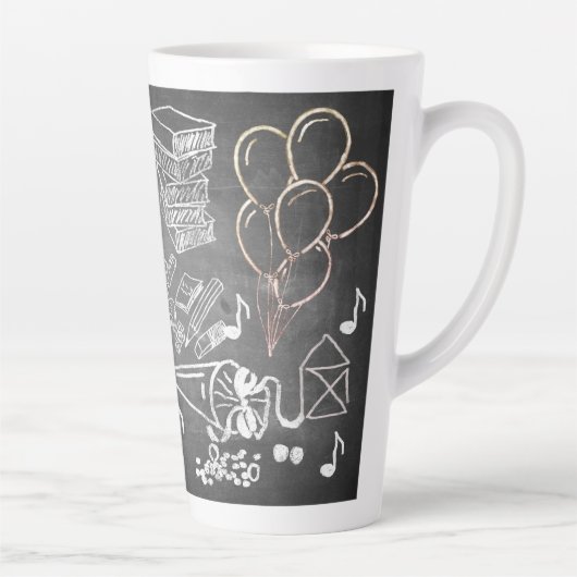 Zubehör für die Anmeldung im Chalkboard-Stil Milchtasse (Rechts)