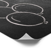 Zubehör für die Anmeldung im Chalkboard-Stil Poster (Ecke)
