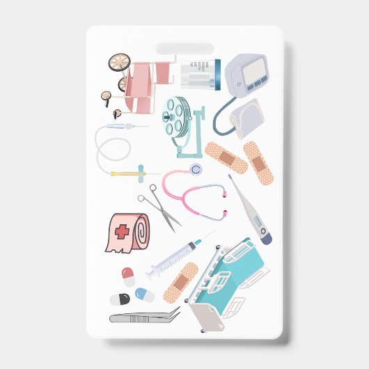 Zubehör für medizinisches Abzeichen Ausweis (Vorderseite)