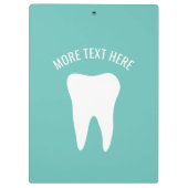 Zubehör für Zahnarztdestiftung Klemmbrett (Rückseite)