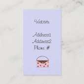 Zubehör Visitenkarte (Rückseite)