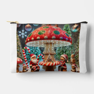 Zubehörbeutel: Weihnachts-Pilzdesign Zubehörtasche