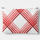 Zubehörtücher - Diagonal überquerte rote Streifen Zubehörtasche (Rückseite)