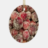 Zubereitete Cranberries Weihnachten Keramik Ornament (Rechts)