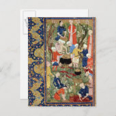 Zubereitung einer Mahlzeit Postkarte (Vorne/Hinten)