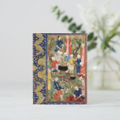 Zubereitung einer Mahlzeit Postkarte (Stehend Vorderseite)