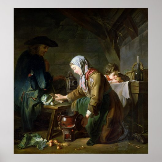 Zubereitung eines Essens Poster (Vorne)