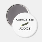 Zucchini Addict Magnet (Vorderseite/Rückseite)