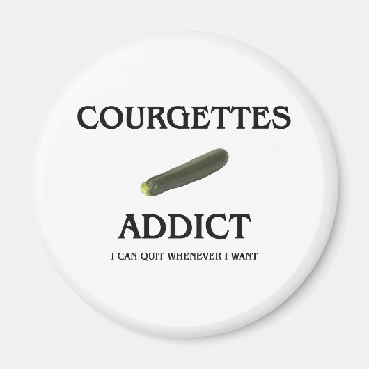 Zucchini Addict Magnet (Vorne)