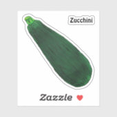 Zucchini Aufkleber (Blatt)