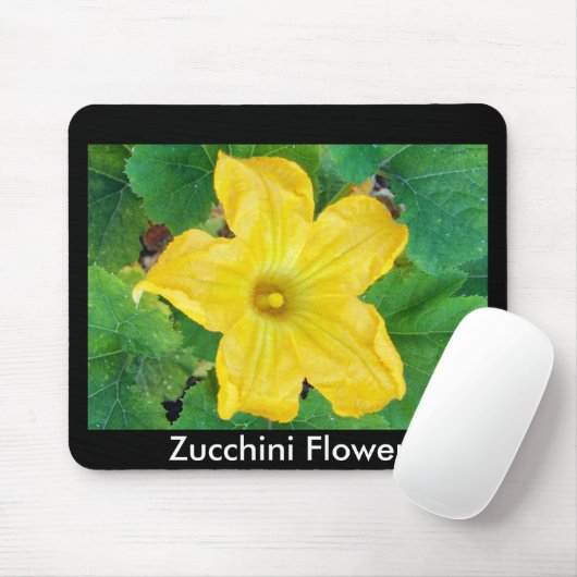 Zucchini Blume Mousepad (Mit Mouse)