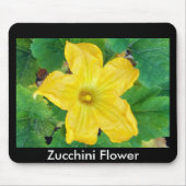 Zucchini Blume Mousepad (Vorne)