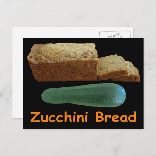 Zucchini Brot Postkarte (Vorne/Hinten)
